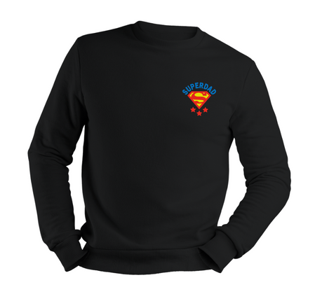 Black Super Dad Sweater