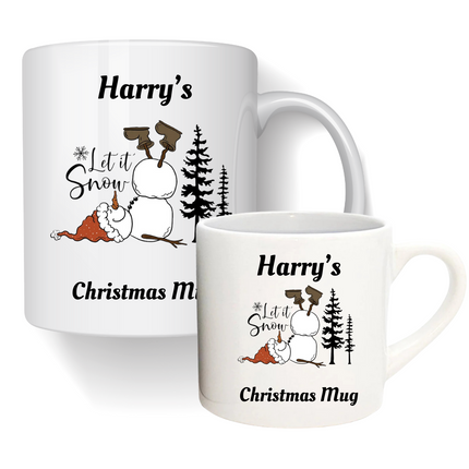 Personalised Children's | Adults Christmas Snowman Mug