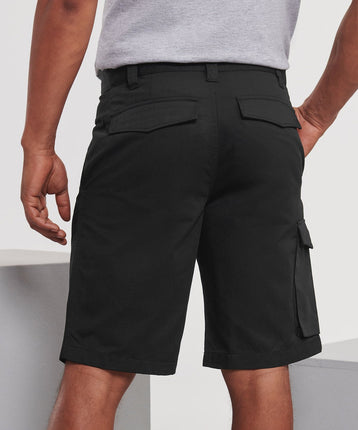 Russell Polycotton twill workwear shorts