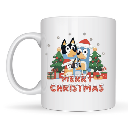 Merry Christmas Bluey Family Mug