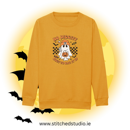 Halloween No Diggity Bout to Bag It up Kids Printed Sweatshirt