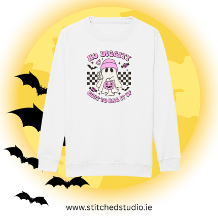 Halloween No Diggity Bout to Bag It up Kids Printed Sweatshirt