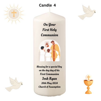 Personalised First Holy Communion Candles
