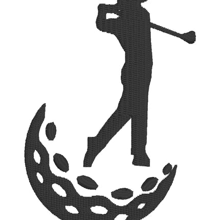 A&S Poly Cotton Polo Shirt with Embroidered Golfer Detail