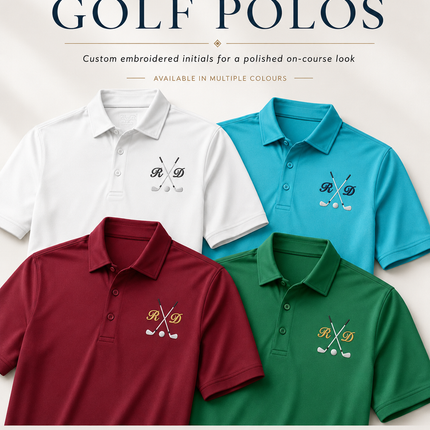 Personalised  Embroidered Golf Polo