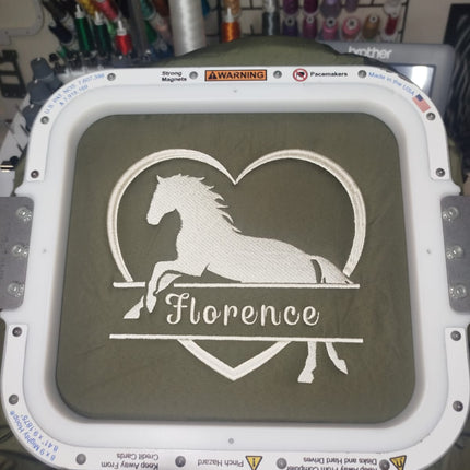 Kids TriDri® changing robe personalised + embroidered horse detail