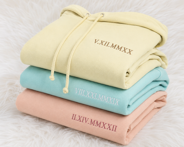 Custom Embroidered Couples Matching Sweatshirts | Hoodie