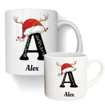 Personalised Children's | Adults Monogram Christmas Mug