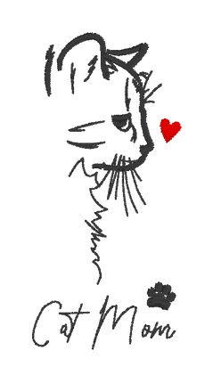 Cat Mom Outline Embroidered Junior Sweatshirt | Hoodie