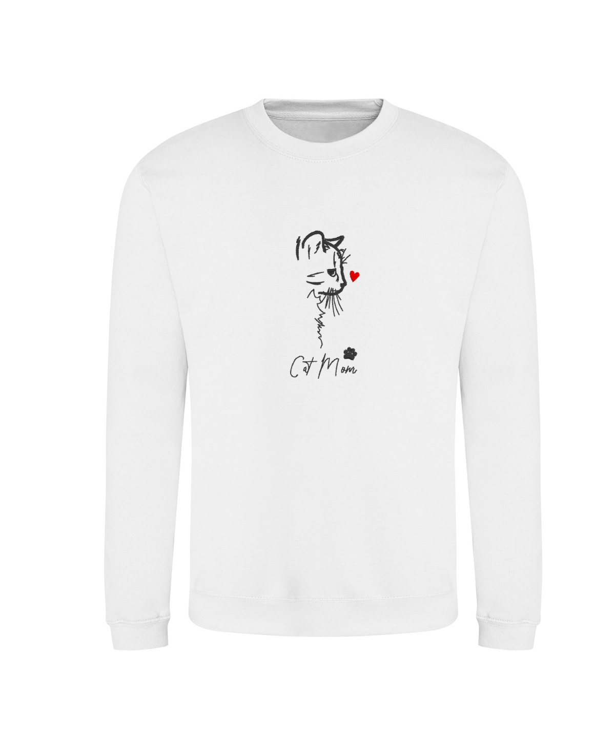 Tk Maxx Red Nose Day Jumper Cat Mom Outline Embroidery Detail