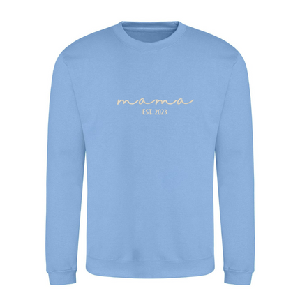 Mama Est. Year Embroidered Sweatshirt | Hoodie