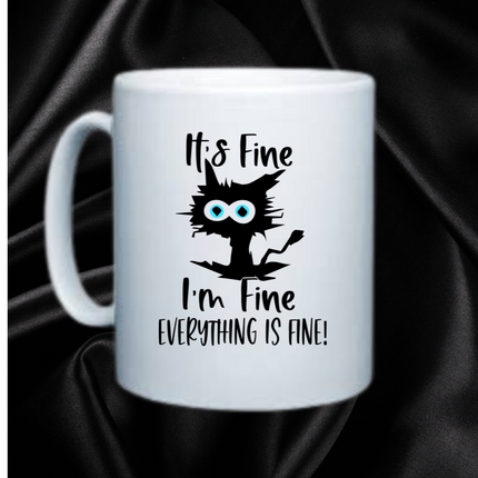 Crazy cat mug