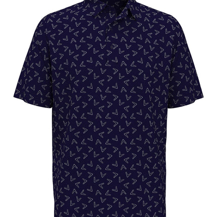 All-over large chev printed polo