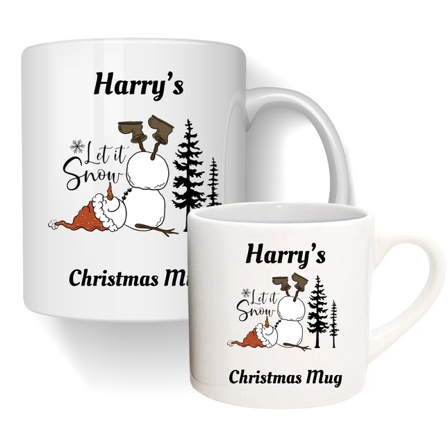 Personalised Children's | Adults Christmas Snowman Mug