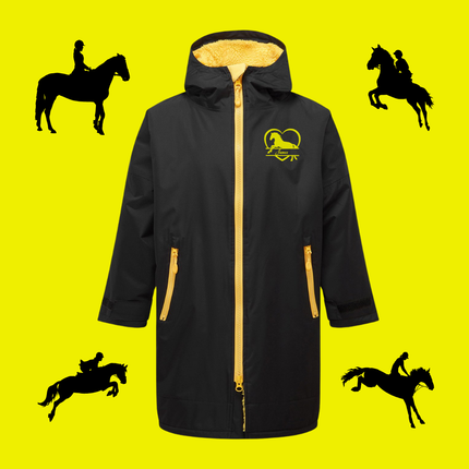 Kids TriDri® changing robe personalised + embroidered horse detail