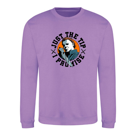 Halloween " Just the Tip, I Promise " Printed Sweatshirt | Hoodie