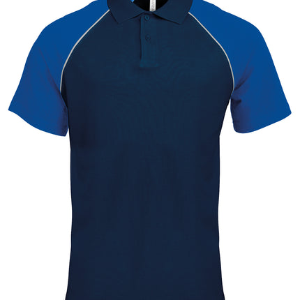 Kariban Baseball Cotton Piqué Polo Shirt