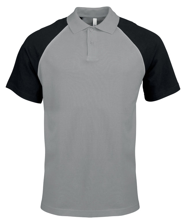 Kariban Baseball Cotton Piqué Polo Shirt