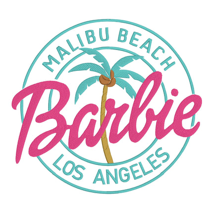 Stunning Malibu Barbie Embroidery Sweatshirt | Hoodie - Adult
