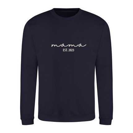Mama Est. Year Embroidered Sweatshirt | Hoodie