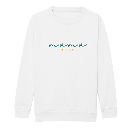Mama Est. Year Embroidered Sweatshirt | Hoodie