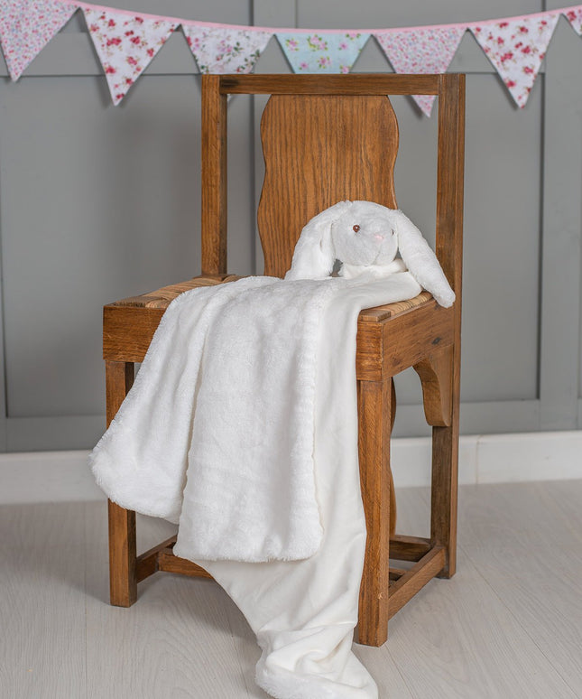 Personalised Animal Blanket - Cream Bunny