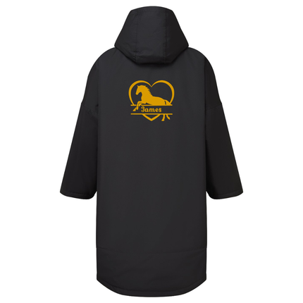 Kids TriDri® changing robe personalised + embroidered horse detail