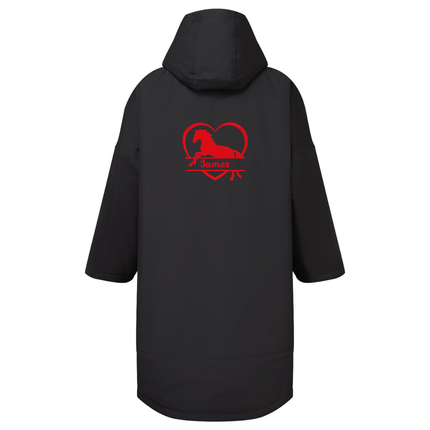 Kids TriDri® changing robe personalised + embroidered horse detail