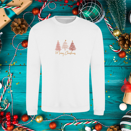 Christmas Vintage Tree Embroidered Sweatshirt | Hoodie