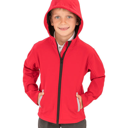 Core junior TX performance hooded softshell jacket