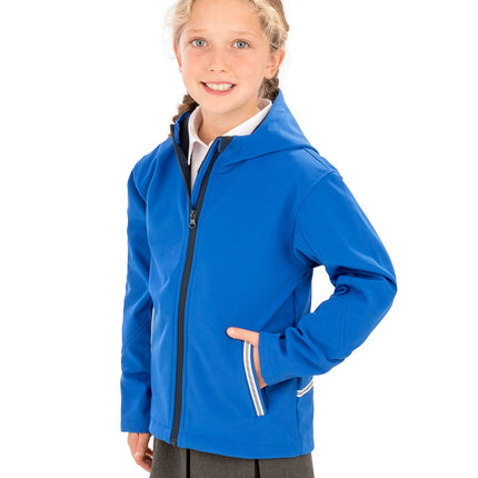 Core junior TX performance hooded softshell jacket