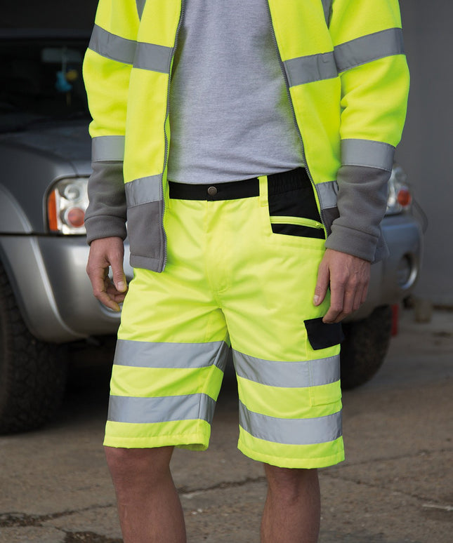 Safety cargo shorts