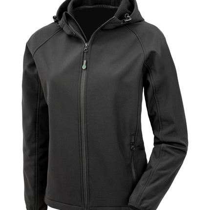 Women’s recycled 3-layer printable hooded softshell