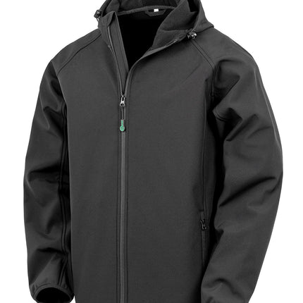 Recycled 3-layer printable hooded softshell