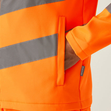 Hi-Vis Pro Contract Ablaze 2-layer softshell