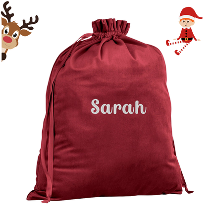 Personalised Velvet Gift Bag