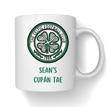 Personalised Celtic FC Cupán Tae Mug