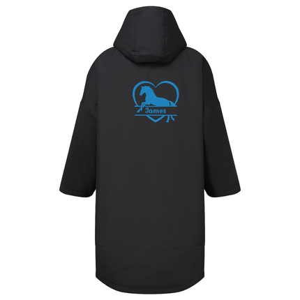 Kids TriDri® changing robe personalised + embroidered horse detail