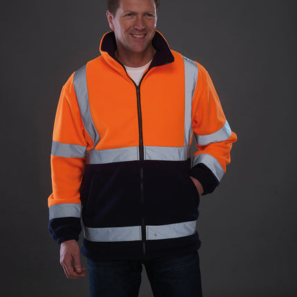 Hi-vis heavyweight fleece jacket (HVK08)