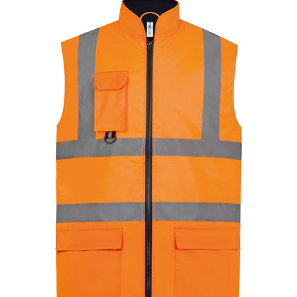 Hi-vis padded bodywarmer (HV005)